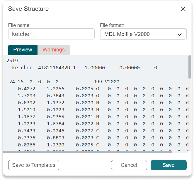 Save Structure