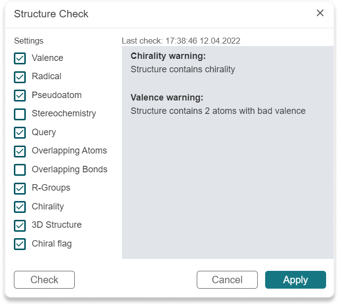 Structure Check